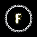 F letter logo in vector design