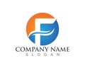 F letter logos and symbols template icons Royalty Free Stock Photo