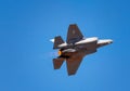 F-35A Lightning II in Full Afterburner at Warriors of the Wasatch Royalty Free Stock Photo