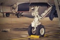 F18 Nosewheel detail Royalty Free Stock Photo