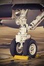 F18 Nosewheel detail Royalty Free Stock Photo