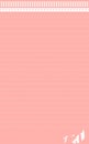 Notepad notebook page paper blank sticky note color empty document list write space memo Royalty Free Stock Photo