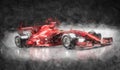 F1 racing car concept sketch.