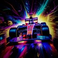 F-1 racing car. Royalty Free Stock Photo