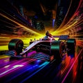 F-1 racing car. Royalty Free Stock Photo