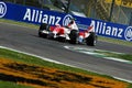 22 April 2005, San Marino Grand Prix of Formula One. Ralph Schumacher drive Toyota F1 during Qualyfing session on Imola Circuit Royalty Free Stock Photo