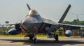 F-22 Raptor aircraft in Changi, Singapore