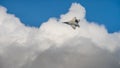 F-22 Raptor in the clouds Royalty Free Stock Photo