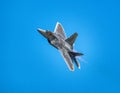 F-22 Raptor stealth fighter at the Cleveland National Air Show 2023 Royalty Free Stock Photo