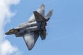 F-22 Raptor at the 2018 Vectren Dayton Airshow Royalty Free Stock Photo