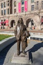 F. Scott Fitzgerald Statue at Landmark Center and Rice Park in Downtown St. Paul, Minnesota Royalty Free Stock Photo
