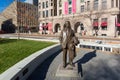 F. Scott Fitzgerald Statue at Landmark Center and Rice Park in Downtown St. Paul, Minnesota Royalty Free Stock Photo