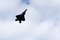 US Air Force fighter jet performing aerial stunts during an air show in Rome Georgia Royalty Free Stock Photo