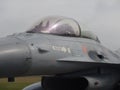 F-16 waiting for pilot