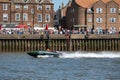 F1, F2, F3 water ski at Hanseatic Festival of Watersports, Kings Lynn Quay, River Great Ouse, Norfolk, UK 27 May 2023 Royalty Free Stock Photo