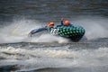 F1, F2, F3 water ski at Hanseatic Festival of Watersports, Kings Lynn Quay, River Great Ouse, Norfolk, UK 27 May 2023 Royalty Free Stock Photo