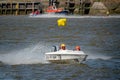 F1, F2, F3 water ski at Hanseatic Festival of Watersports, Kings Lynn Quay, River Great Ouse, Norfolk, UK 27 May 2023 Royalty Free Stock Photo