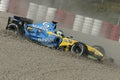 F1 2006 - Giancarlo Fisichella Renault Royalty Free Stock Photo