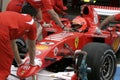 F1 2006 - Michael Schumacher Ferrari Royalty Free Stock Photo