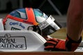 F1 2008 - Adrian Sutil Force India Royalty Free Stock Photo
