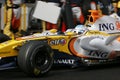 F1 2008 - Fernando Alonso Renault Royalty Free Stock Photo