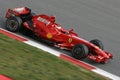 F1 2008 - Kimi Raikkonen Ferrari Royalty Free Stock Photo