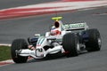 F1 2008 - Rubens Barrichello Honda Royalty Free Stock Photo