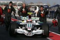 F1 2008 - Rubens Barrichello Honda Royalty Free Stock Photo