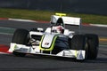 F1 2009 - Rubens Barrichello Brawn GP Royalty Free Stock Photo
