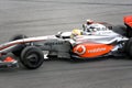 F1 Racing 2009 - Lewis Hamilton (McLaren-Mercedes) Royalty Free Stock Photo