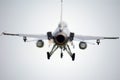 F16 fighter back side Royalty Free Stock Photo