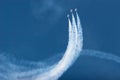 F16 thunderbird planes at airshow Royalty Free Stock Photo