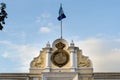 FaÃ§ade of the Captain General Palace in Antigua Guatemala\'s Central Square