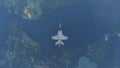 FA-18 Super Hornet Flying Over The Sky