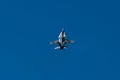 FA-18 Fighter Jet flying upwards Royalty Free Stock Photo
