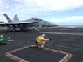 FA-18 Jet on Aircraft Carrier