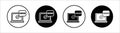 2FA Multifactor verification flat line icon set. 2FA Multifactor verification Thin line illustration vector