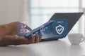 2FA security, OTP one time password, digit security code on mobile phone smartphone screen.