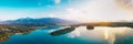 Faaker See lake in Carinthia, Austria Royalty Free Stock Photo