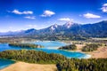 Faaker See lake and Mittagskogel mountain in Carinthia, Austria Royalty Free Stock Photo