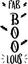 Fab boo lous lettering illustration