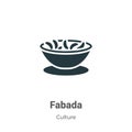 Fabada vector icon on white background. Flat vector fabada icon symbol sign from modern culture collection for mobile concept and Royalty Free Stock Photo