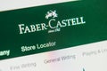 Faber castell Web Site. Selective focus.