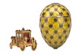 FabergÃ© Egg, FabergÃ© Museum, Saint Petersburg, Russia, with clipping path. Royalty Free Stock Photo