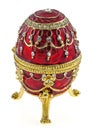 Faberge egg jewelry box Royalty Free Stock Photo
