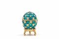 Faberge eggs. Decorative ceramic easter egg for jewellery.