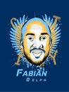 English footballer Fabian Delph digital art