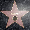Fabian walk of fame star Royalty Free Stock Photo