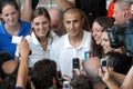 Fabio Cannavaro, captain of the Italian National Team, with the fans after the press conference before the match Royalty Free Stock Photo