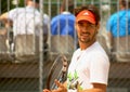 Fabio Fognini training at Roland Garros 2012 Royalty Free Stock Photo